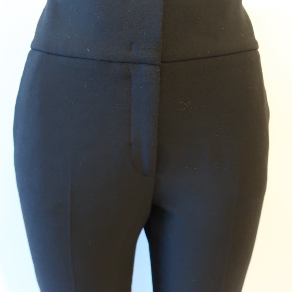 Womens Peserico Black Straight Leg Pants IT 44/US 8*